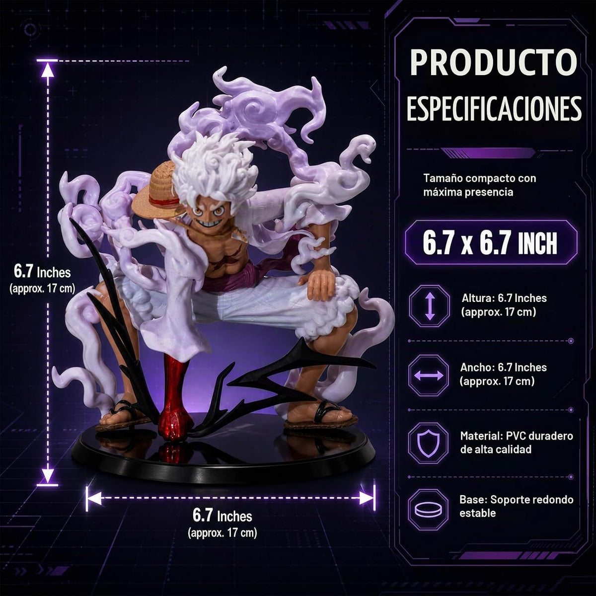 Figura de acción de anime de 8 pulgadas, figura coleccionable de PV...