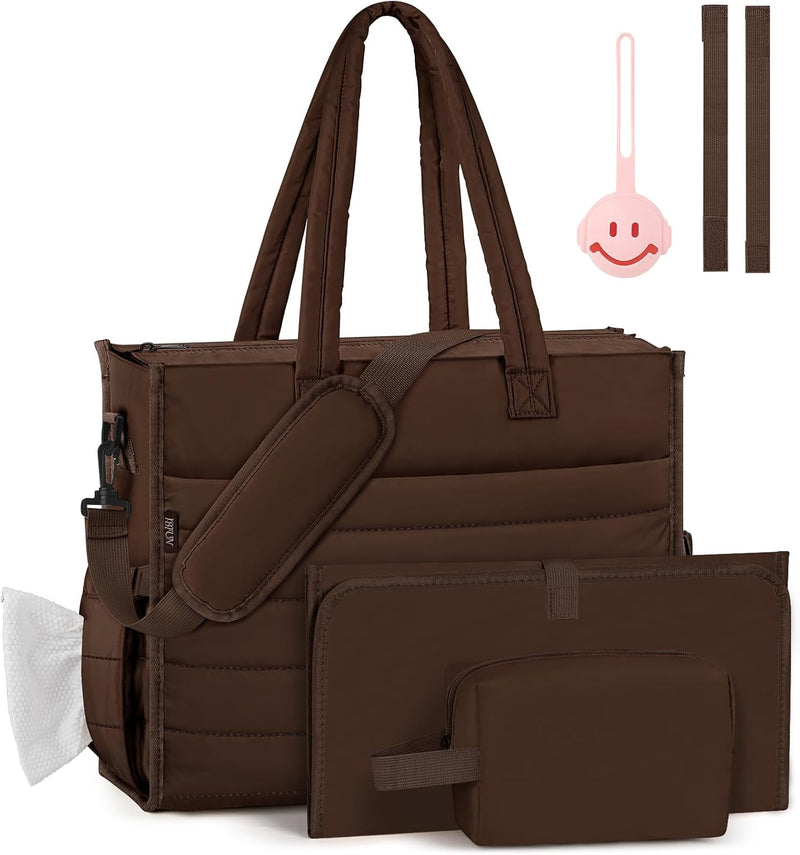IBFUN Bolso de Pañales para Bebé - Bolso Grande para Bebé 4Pcs con...