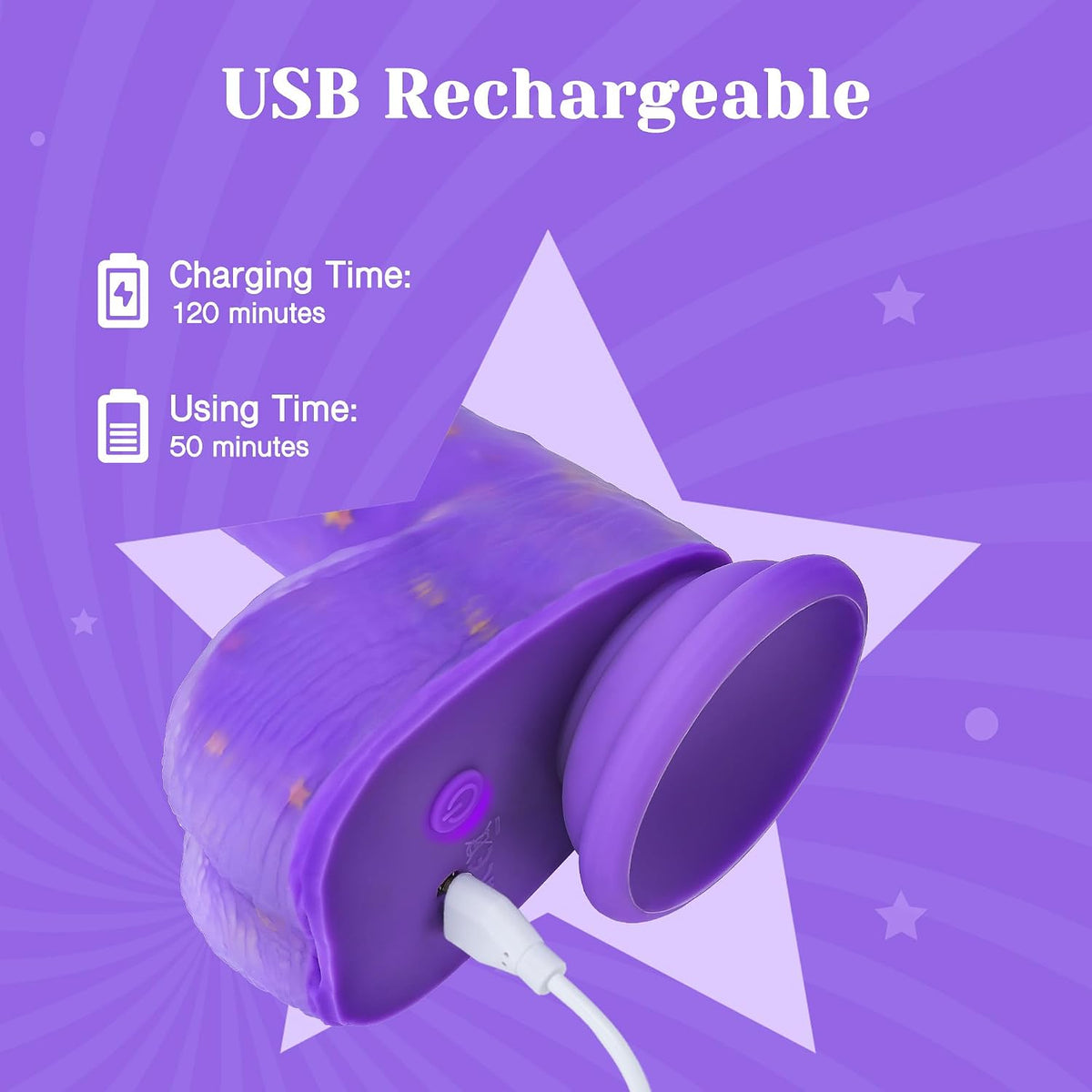 Tracy's - Vibrador de empuje para perros, estimulador realista...