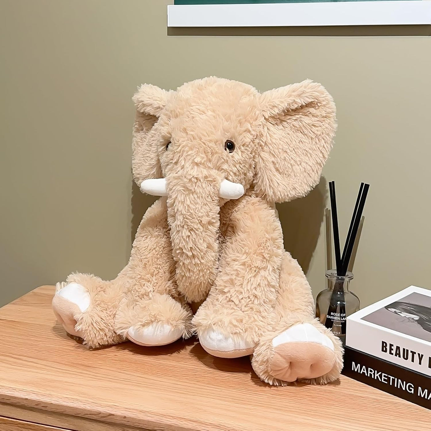 UBABER Elefante de peluche grande de 19.2 pulgadas, juguete de elef...