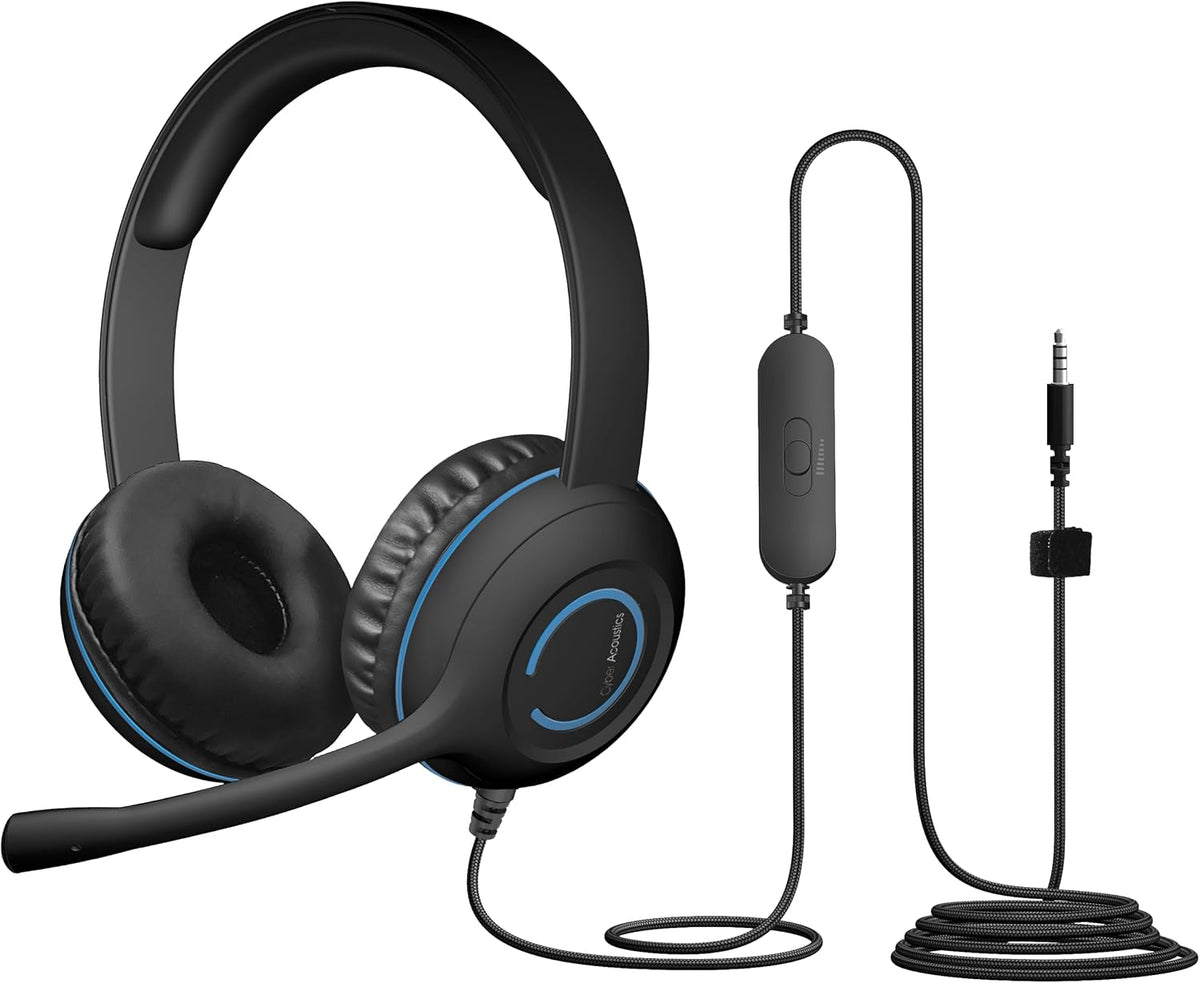Cyber Acoustics AC-5002 Auriculares estéreo de 3,5 mm con TuffCor...