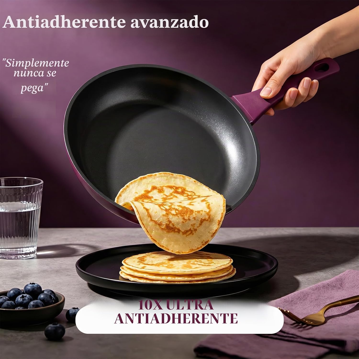 Umite Chef - Juego de ollas y sartenes antiadherentes, juego de ute...