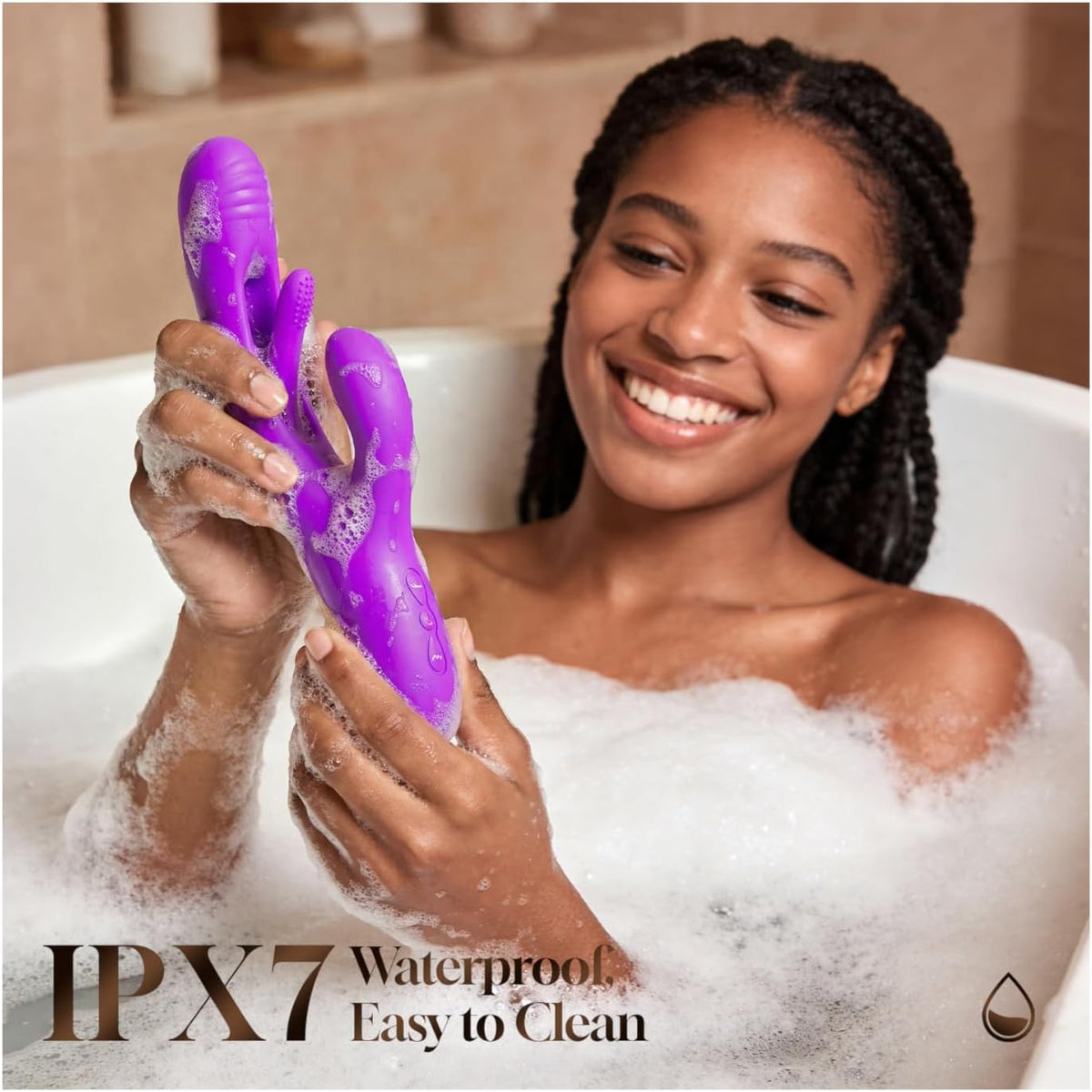 Vibrador consolador conejo - LOVENOTE masajeador de punto G para mu...