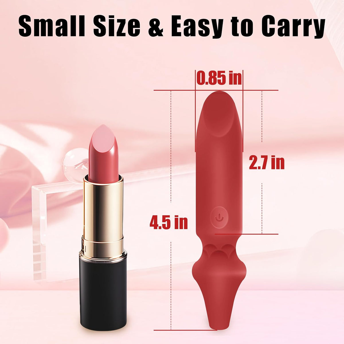 DFEUSY Vibrador propulsor en forma de boca de rosa y mini vibrador...