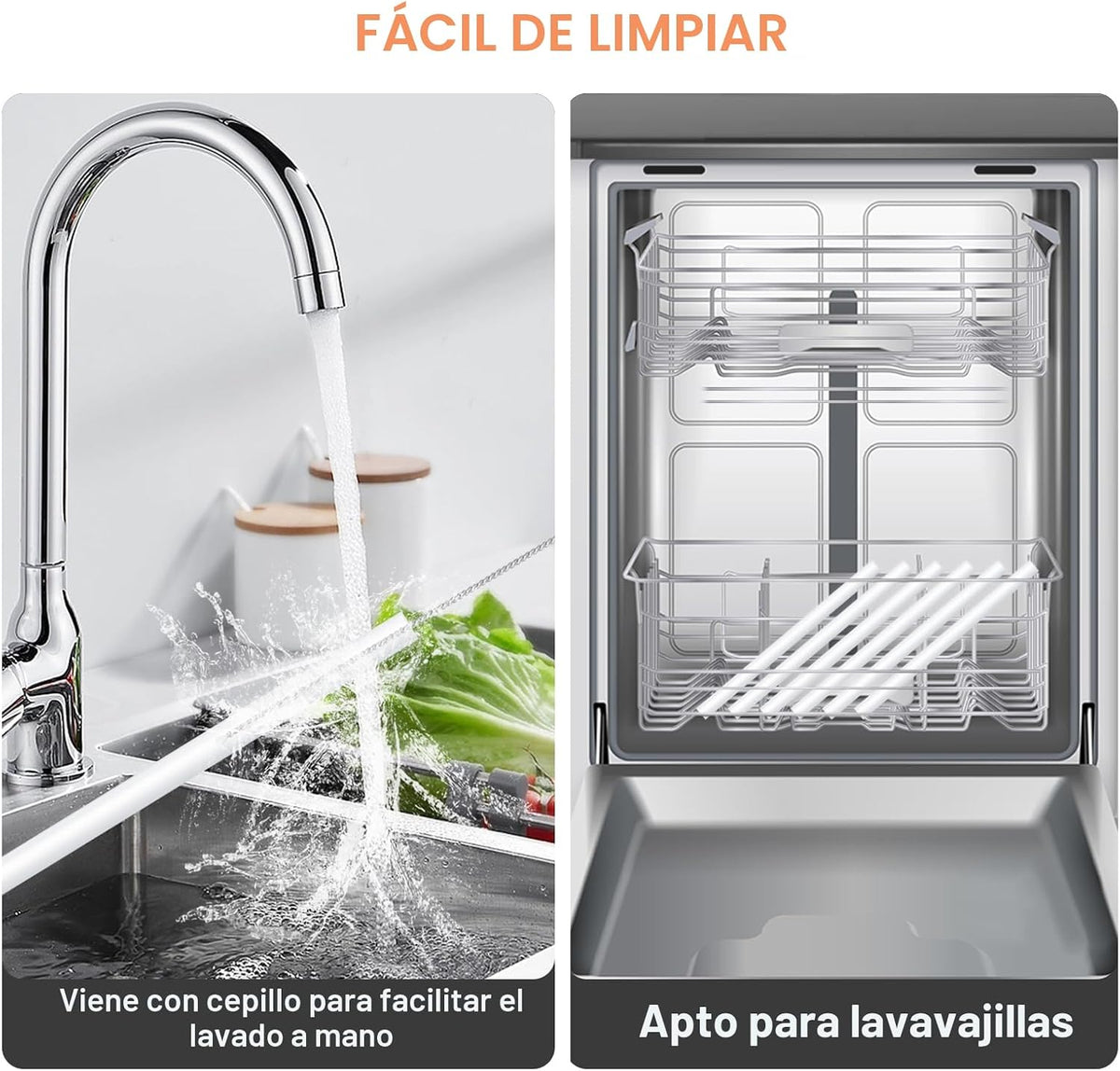 Bubrike Pajitas de repuesto, solo compatibles con vaso Stanley IceF...