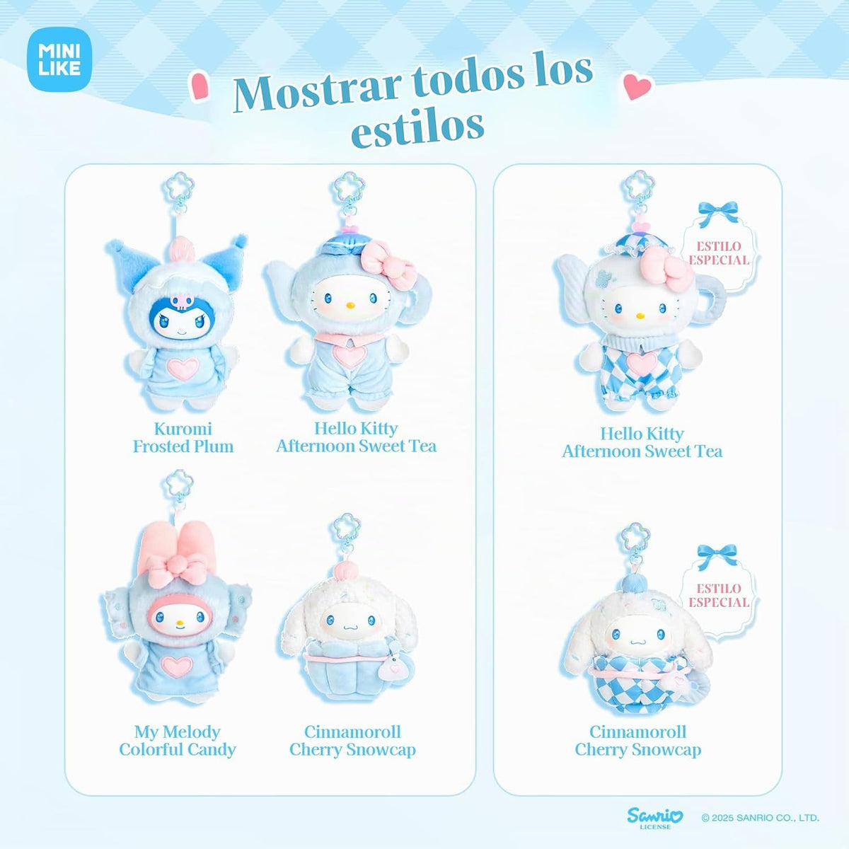 MINI LIKE Sanrio Blind Box Hello Kitty Kuromi Cinnamoroll My Melody...