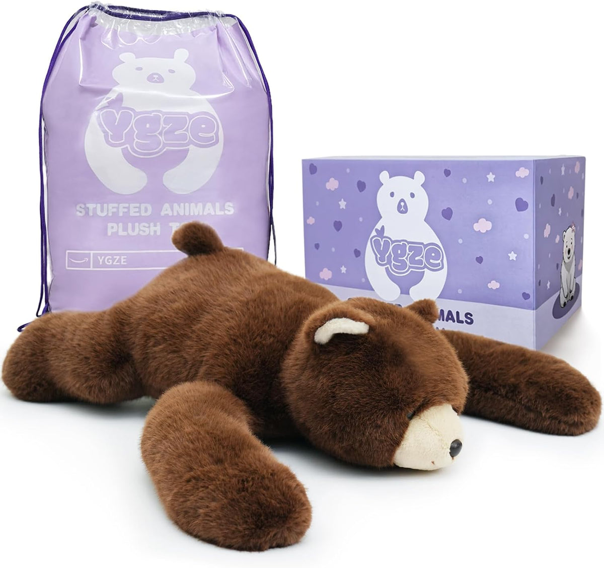 YGZE Oso de peluche ponderado de 24 pulgadas, 4 libras, juguete de...