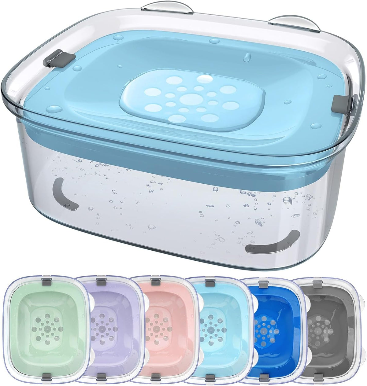 AONKEY Cuenco de agua para perros de 3 litros sin derrames, cuenco...
