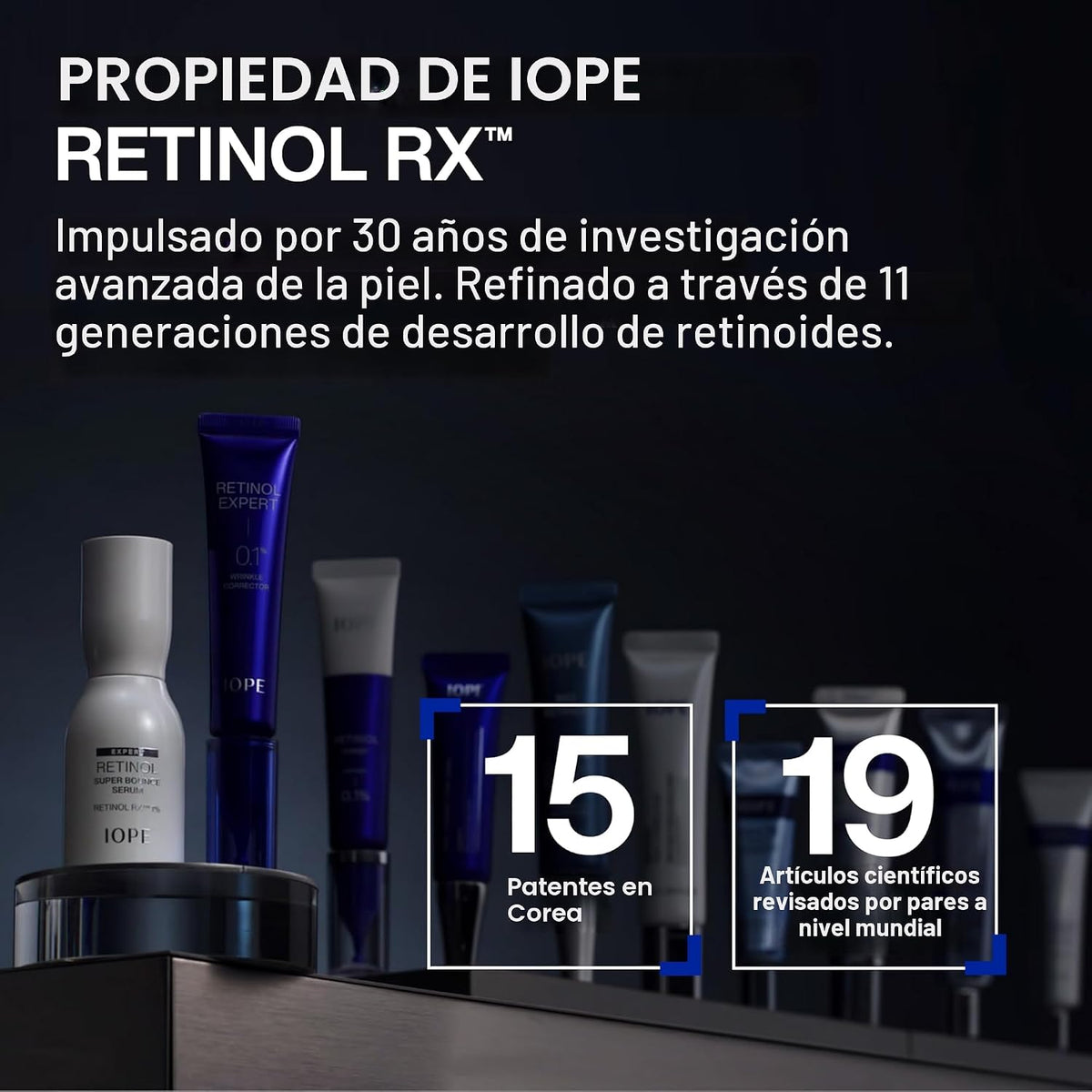 IOPE Expert Retinol RX 1% Super Bounce Serum - Suero facial antienv...