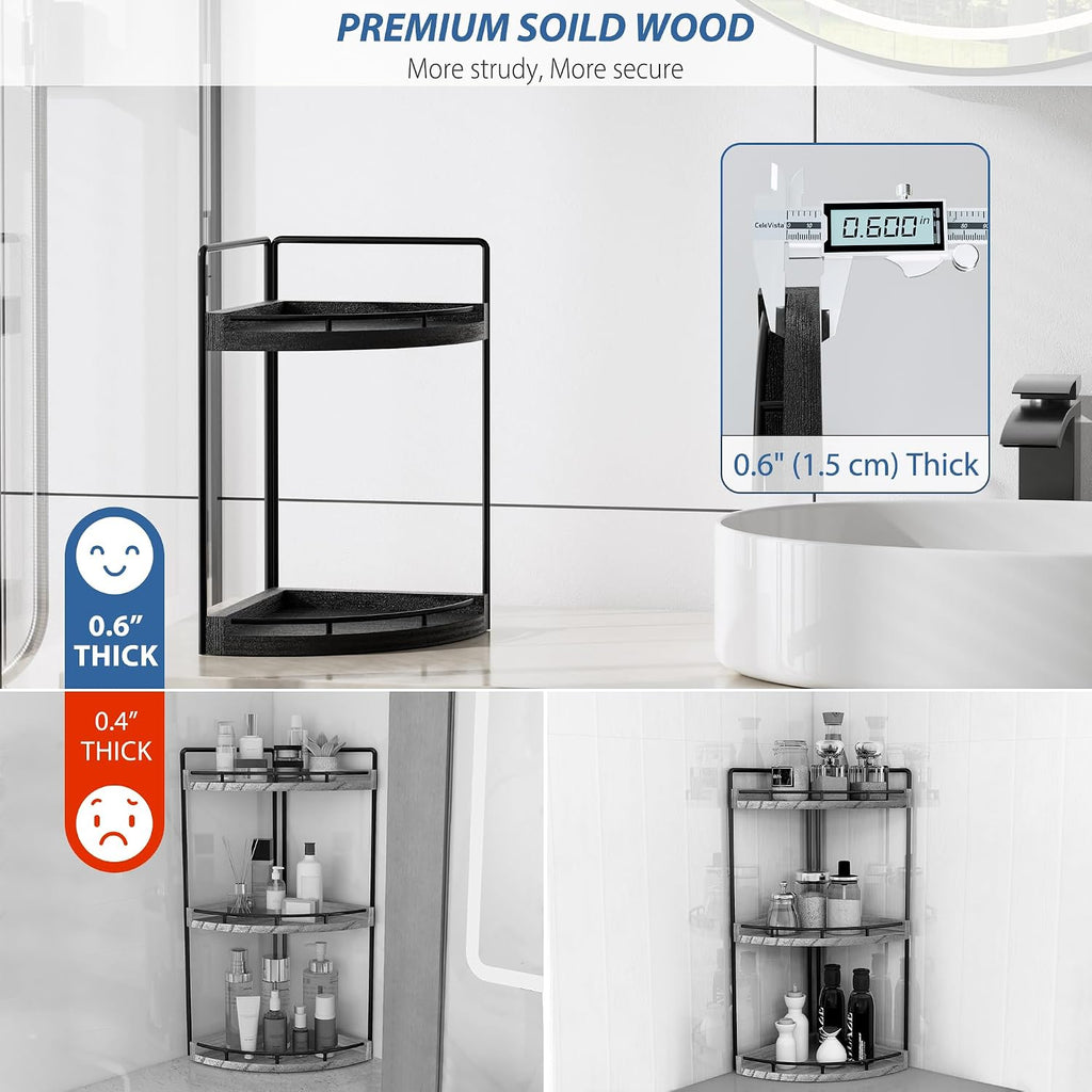 CeleVista Organizador esquinero para encimera de baño, almacenamien...