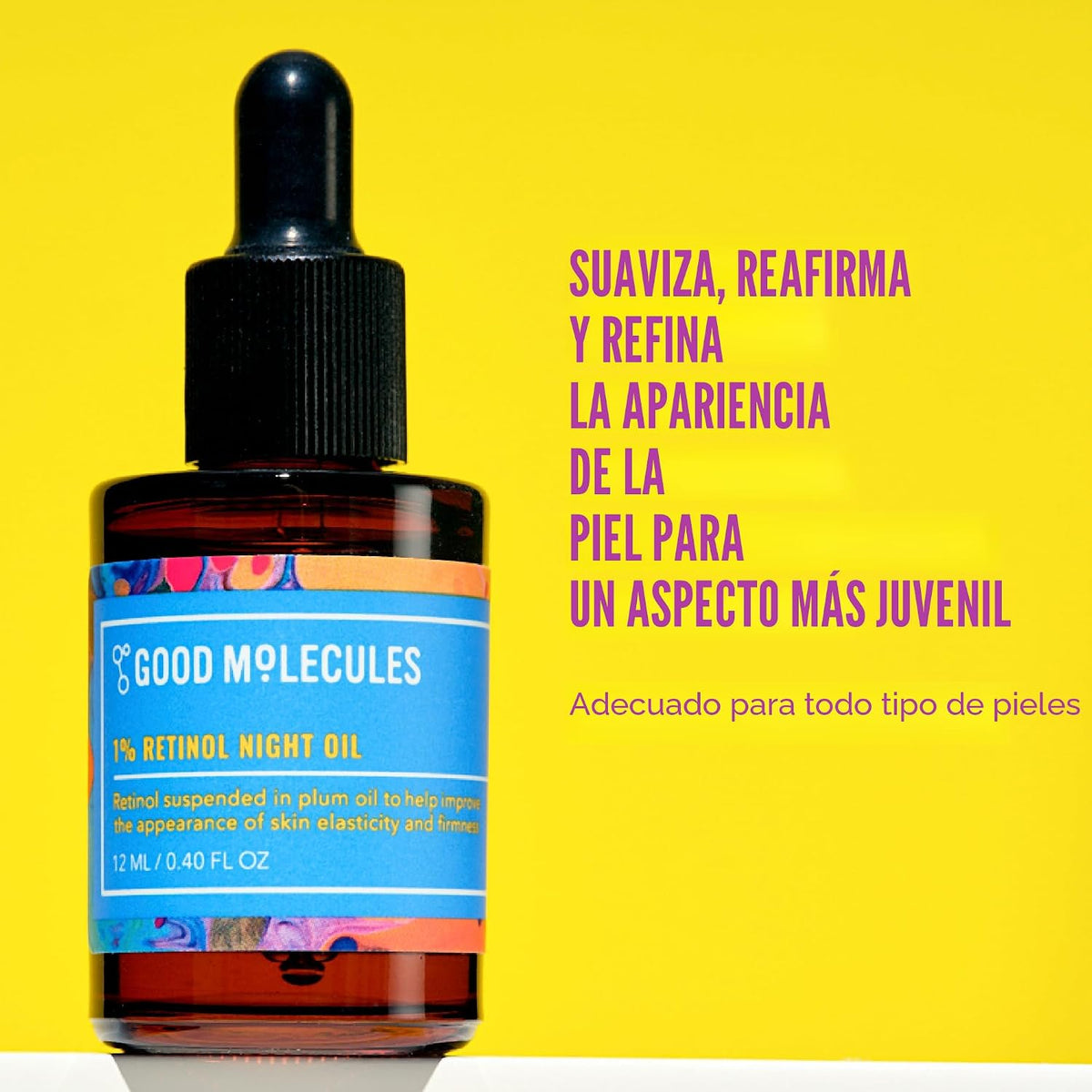 Good Molecules Aceite nocturno de retinol al 1%, fórmula de aceite...