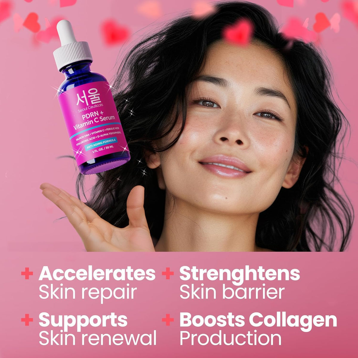 SeoulCeuticals PDRN Serum Salmon DNA Vitamina C Suero facial Cuidad...