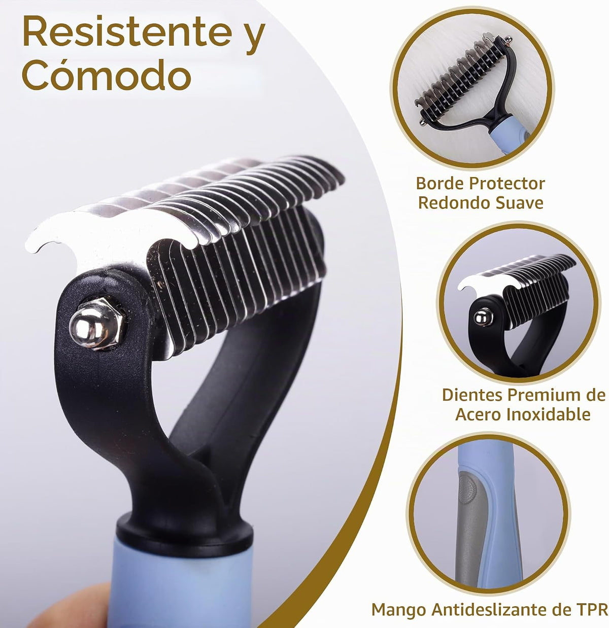 Kit de aseo para gatos y perros, removedor de pelo mate para gatos,...