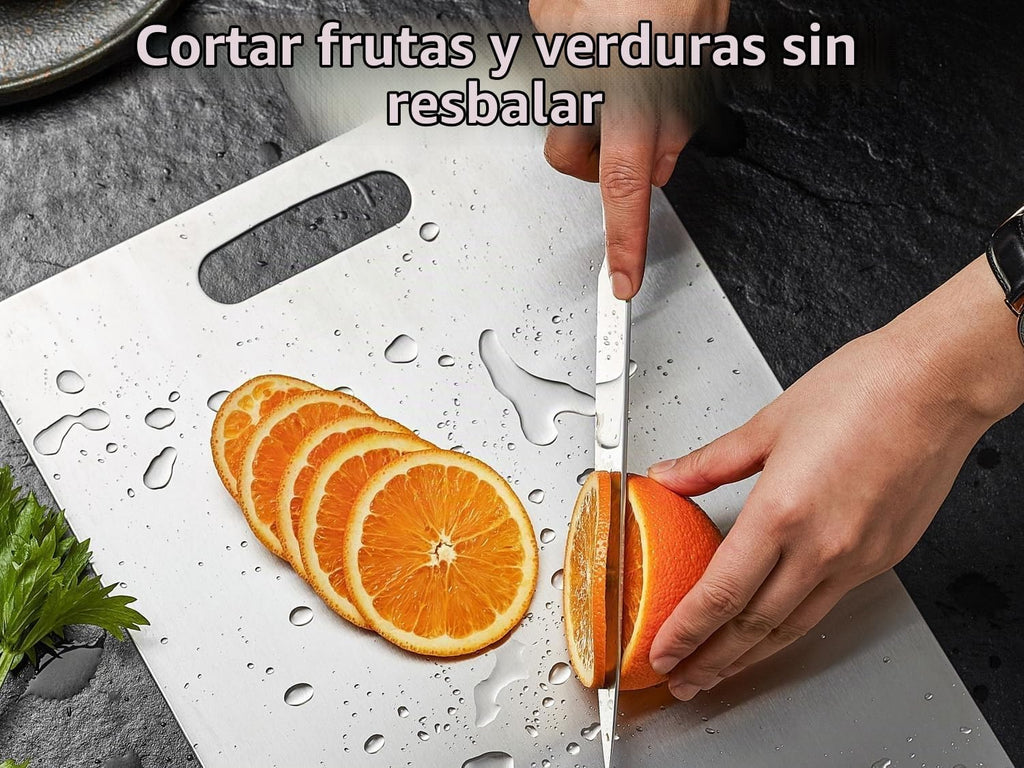 UFJEG Tabla de cortar de titanio, 2 tablas de cortar de titanio par...