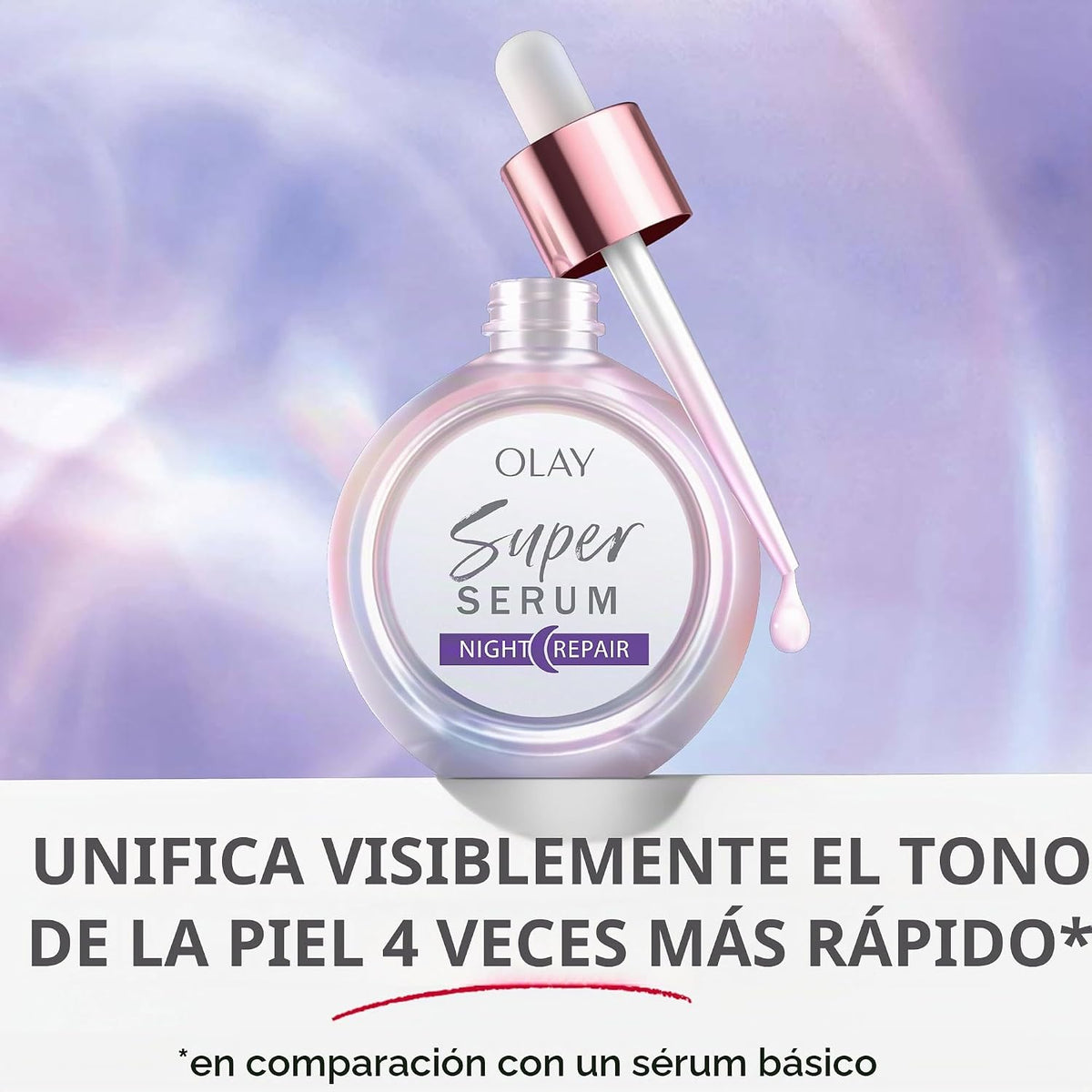 Olay Super Serum Night Repair, sin fragancia, niacinamida, péptido,...