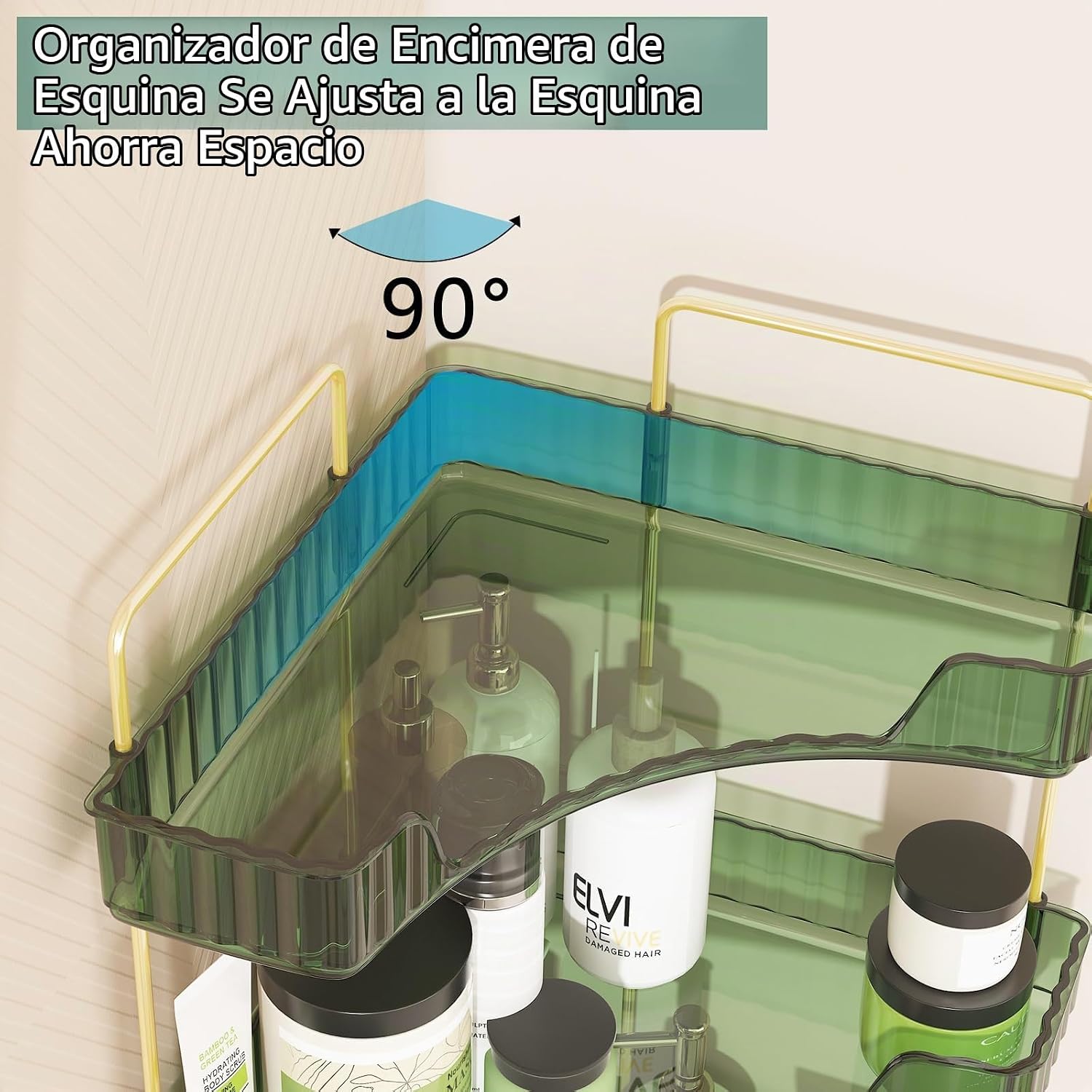 Webetop Organizador de Esquina para Mostrador de Baño, Organizador...
