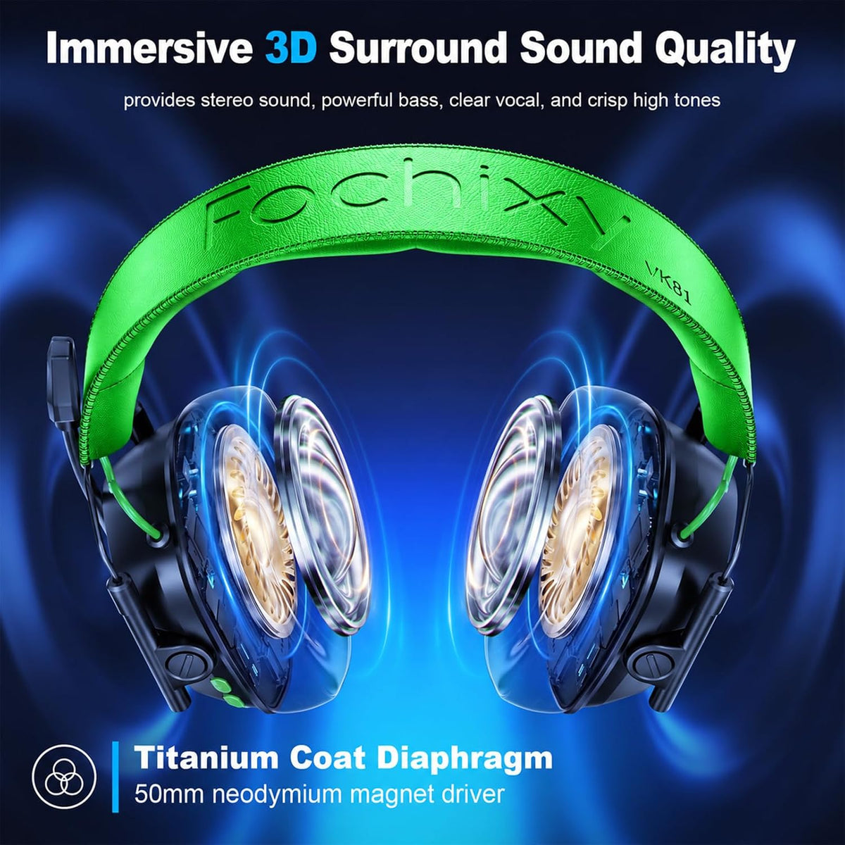 Fachixy FC200 Auriculares Gaming para PC para PS4, PS5, Switch, Xbo...