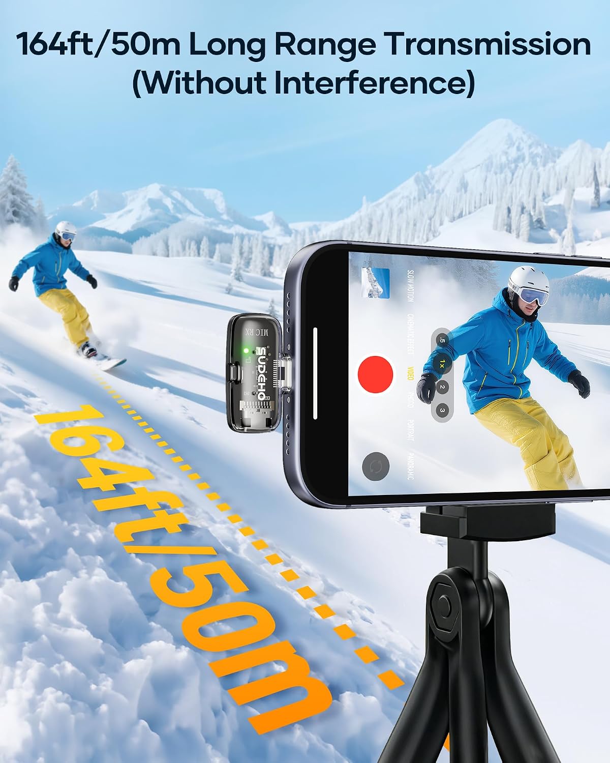 Micrófonos inalámbricos Mini Lavalier para iPhone iPad Android con...
