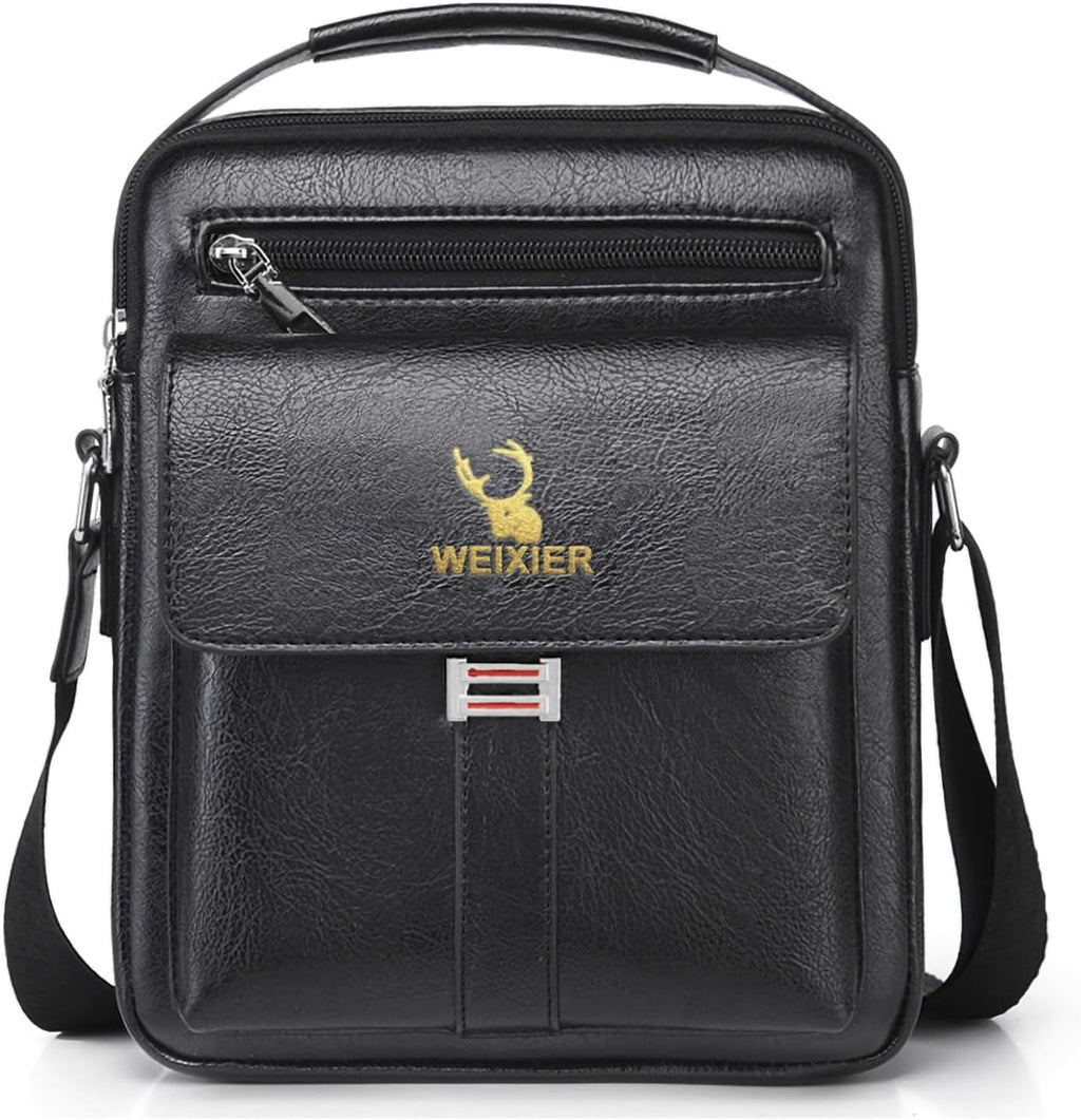 Bolsa de mensajero para hombres, bolso cruzado de hombro, cartera p...