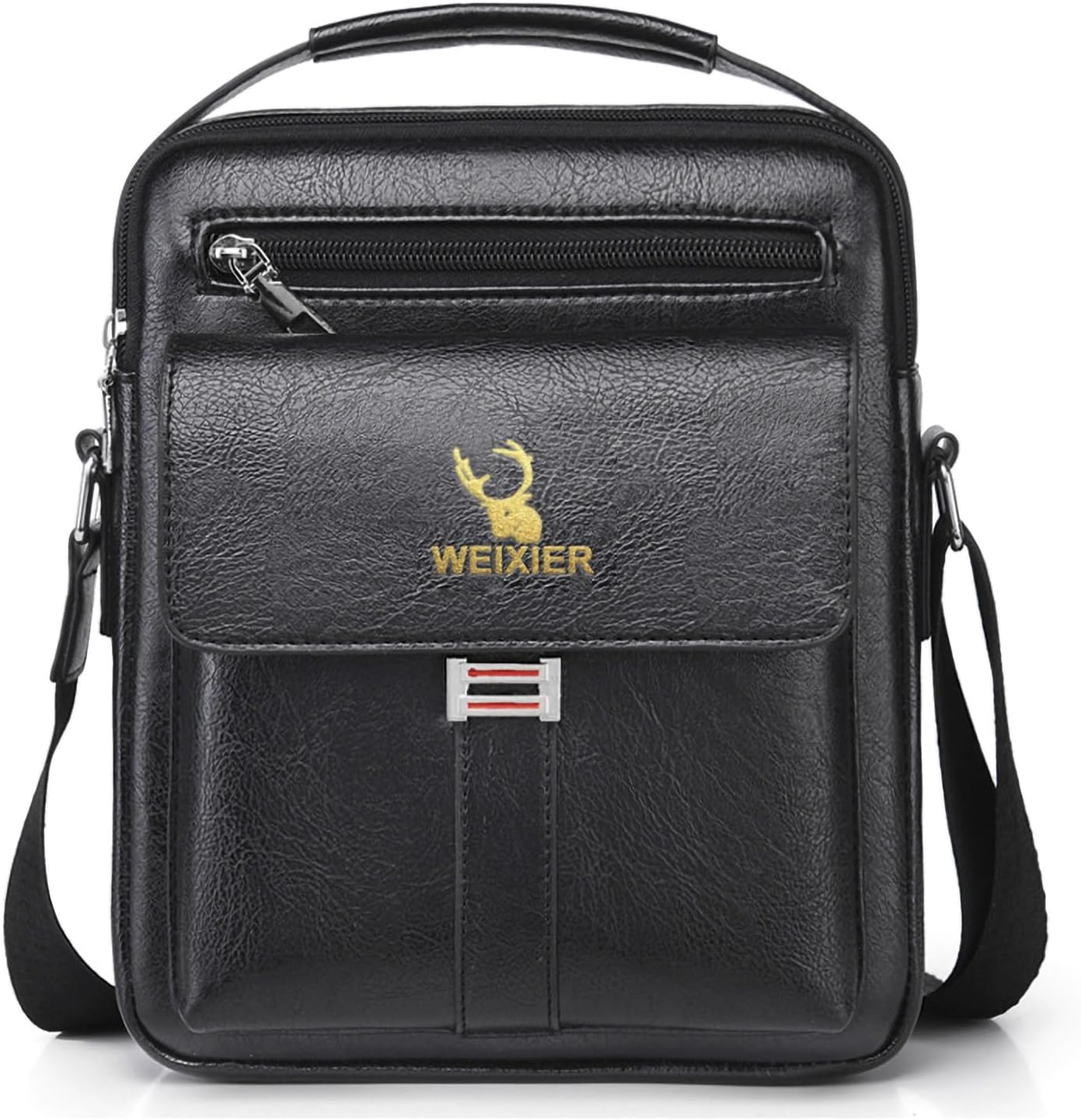 Bolsa de mensajero para hombres, bolso cruzado de hombro, cartera p...