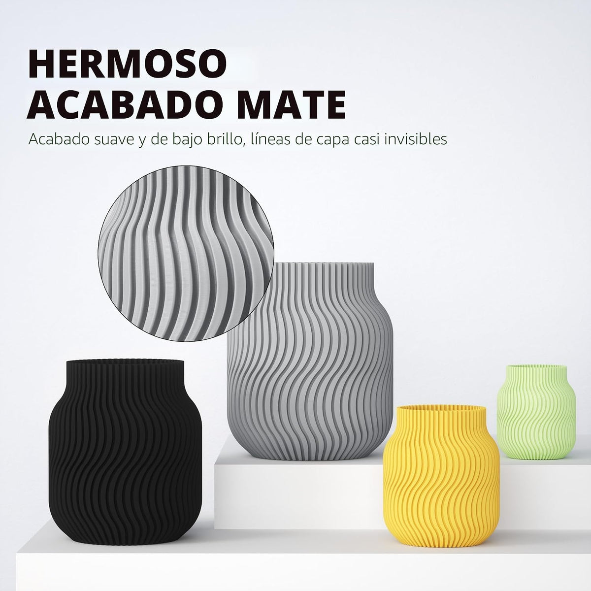 ELEGOO Filamento de impresora 3D PLA mate morado lavanda 2.2 lbs 0....