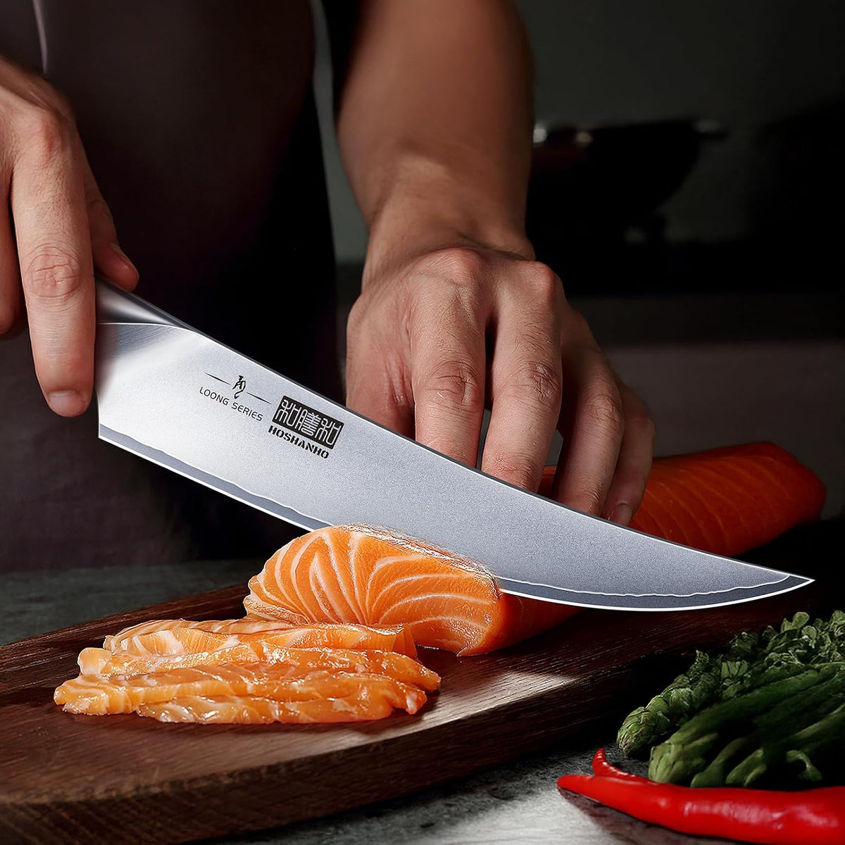 HOSHANHO Cuchillo de deshuesado de 7 pulgadas, cuchillo japonés ult...
