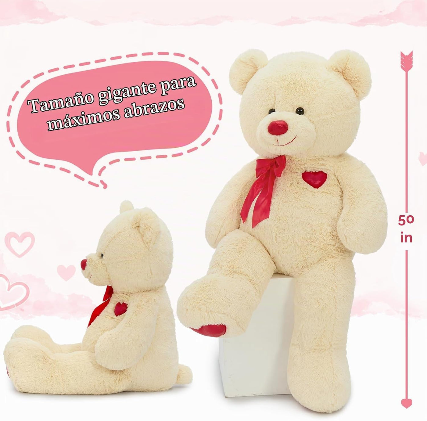 Tezituor Oso de peluche, lindo juguete de peluche de oso, regalos d...