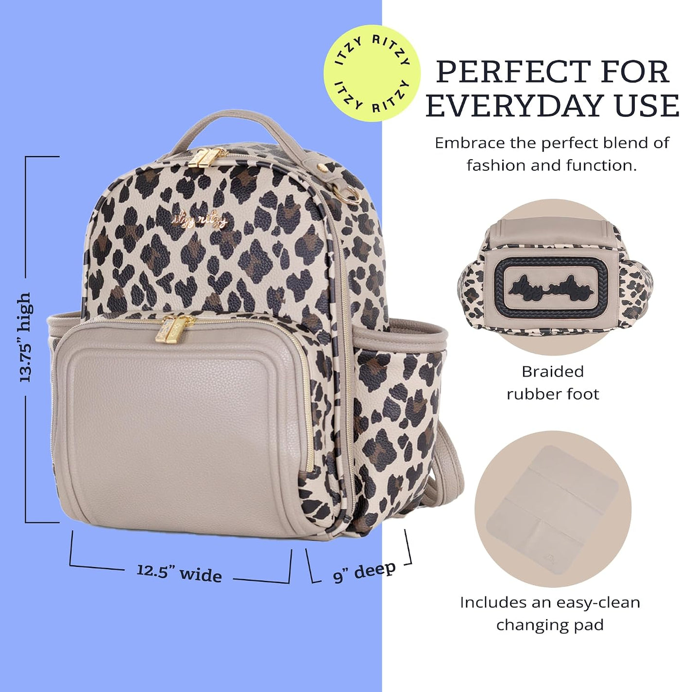 Itzy Ritzy Mini Mochila para Pañales \u2013 Mochila Mini Plus Elega...