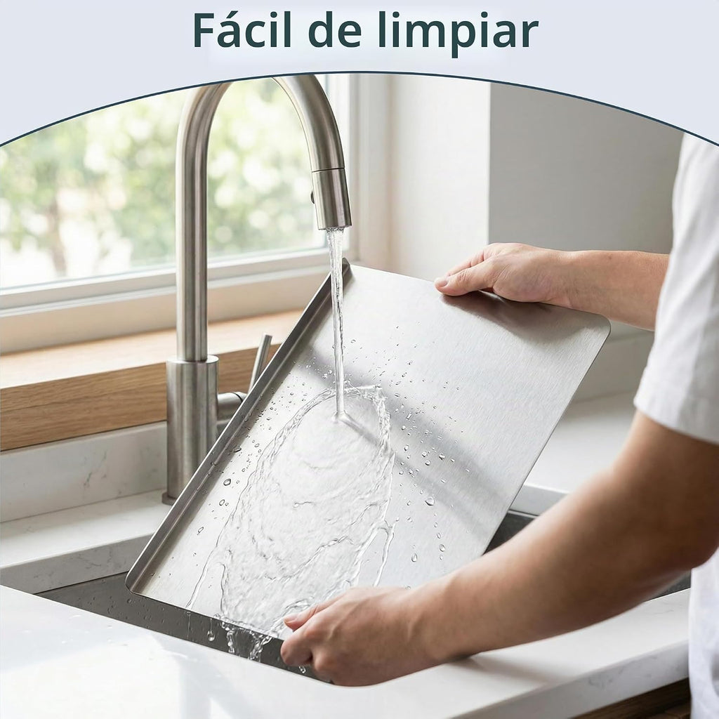 Tablas de cortar de acero inoxidable 304 para cocina, tabla de prep...