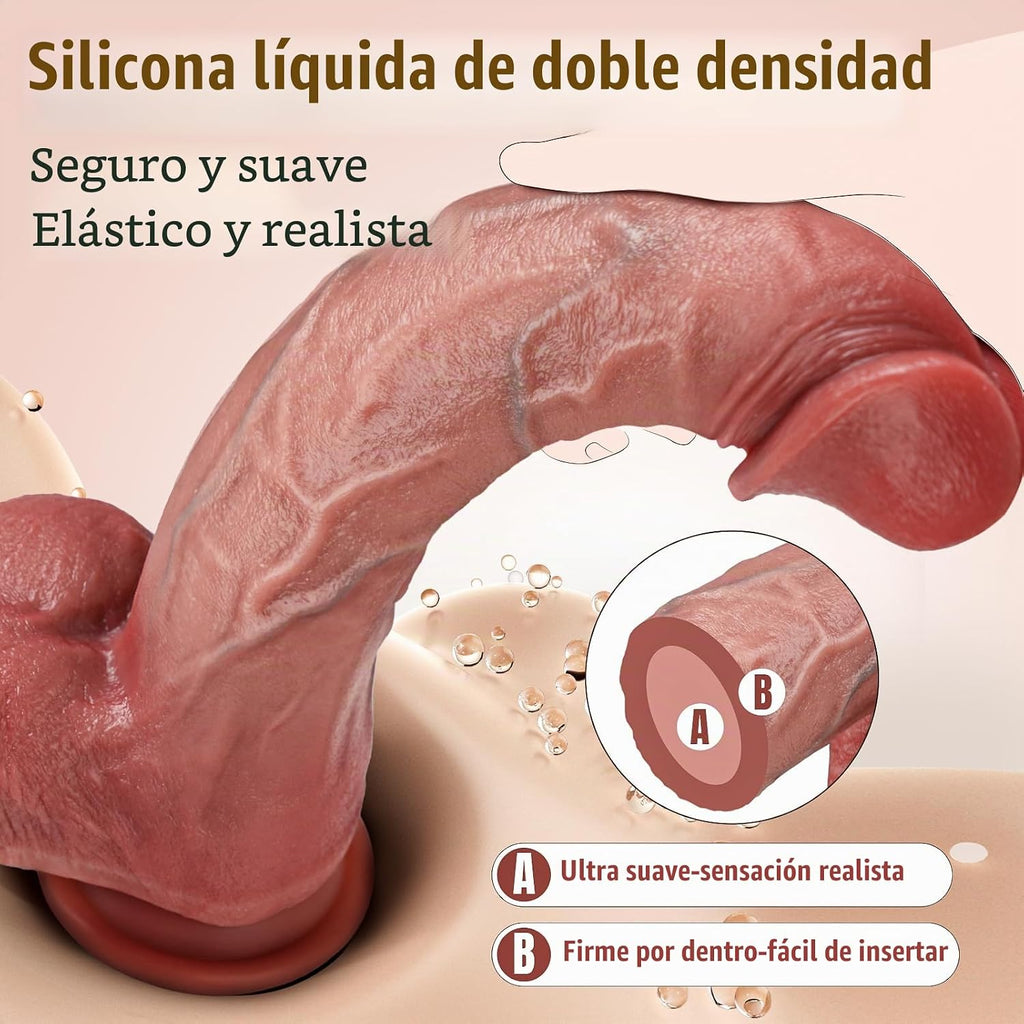 Consolador grande y grueso realista de 11 pulgadas, juguete sexual...