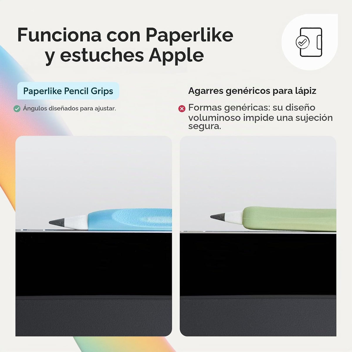 Empuñaduras Paperlike® para Apple Pencil de 1.ª y 2.ª generación, U...
