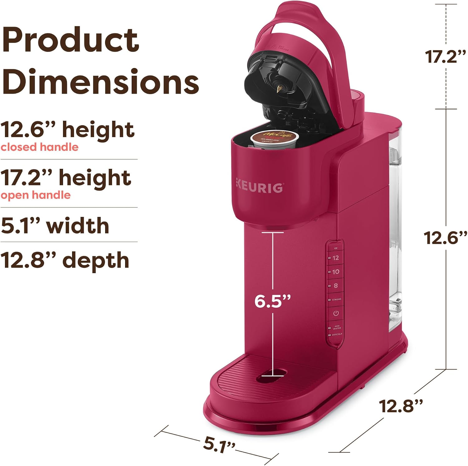 Keurig K-Express Cafetera de Una Sola Porción – Opción de Preparación Fuerte, Depósito de 42oz