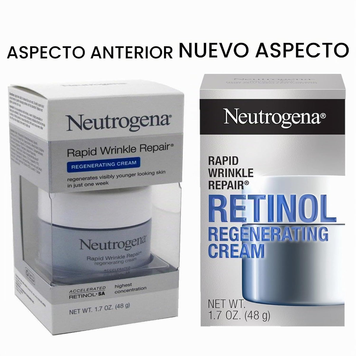 Neutrogena Rapid Wrinkle Repair - Crema facial regeneradora de reti...