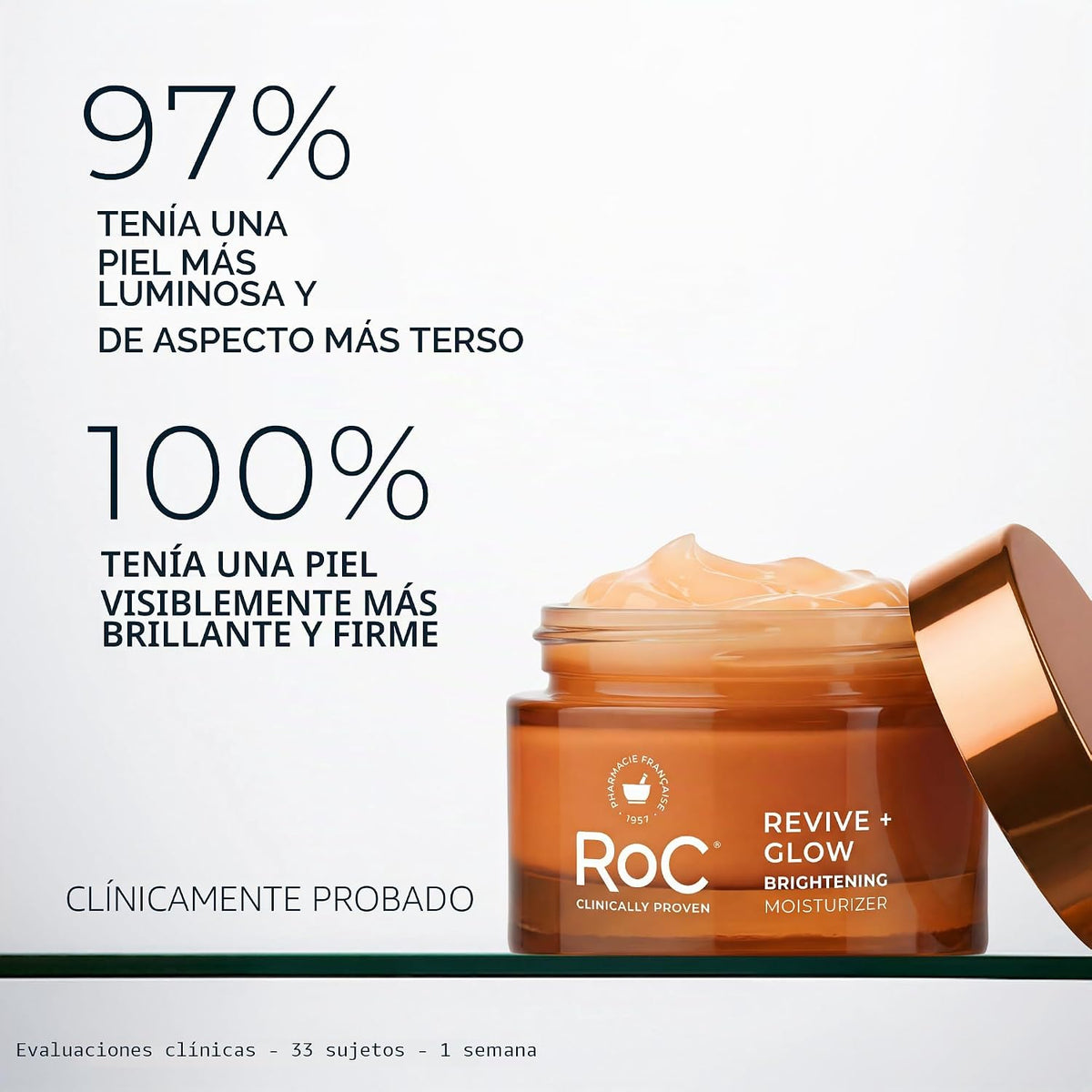 RoC Multi Correxion Revive + Glow 10% vitamina C hidratante facial,...