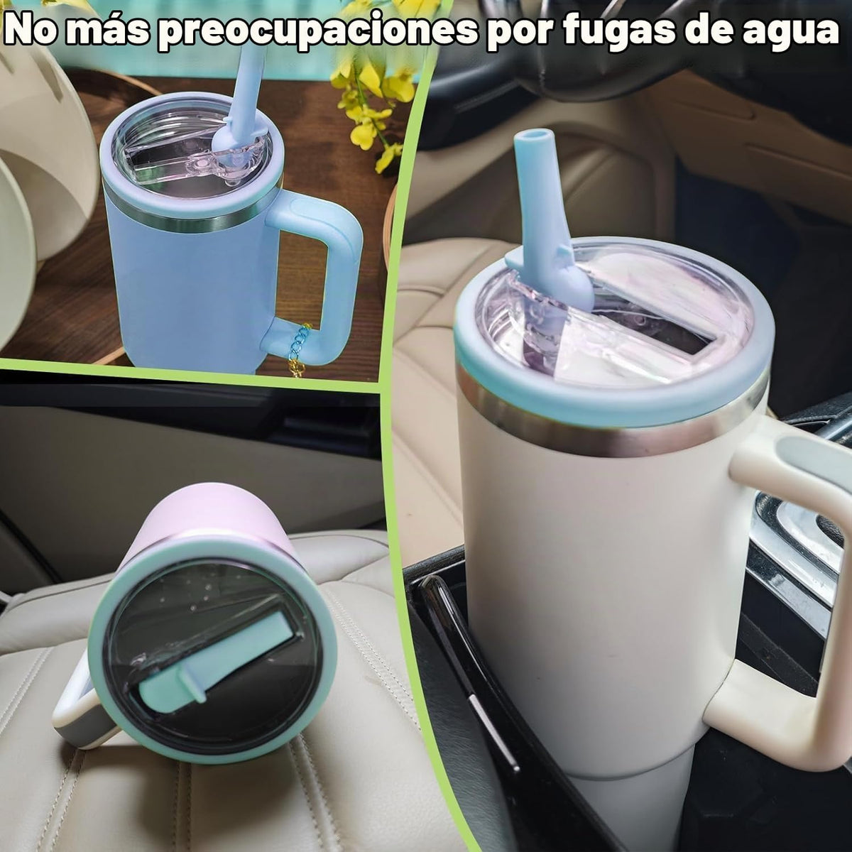 Stanley Tapa de repuesto de 40 onzas, tapa abatible con popote a pr...
