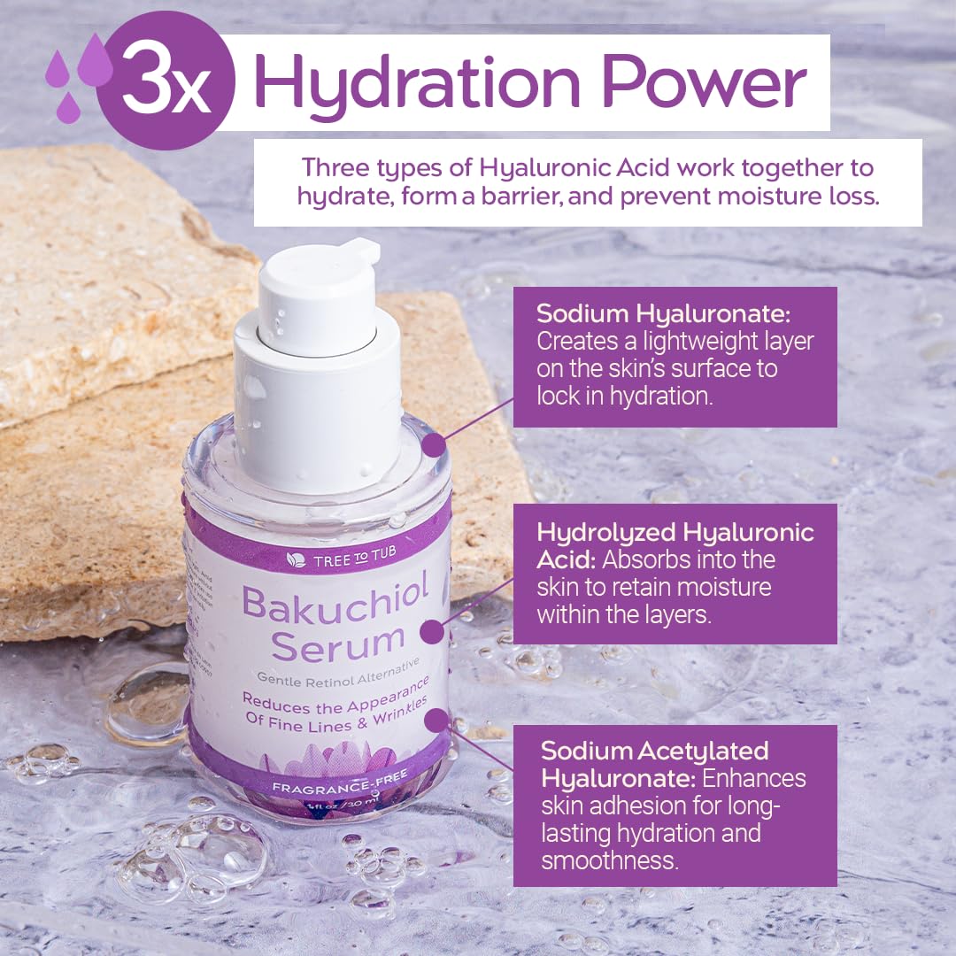 Tree To Tub Bakuchiol - Suero alternativo de retinol suave para la...