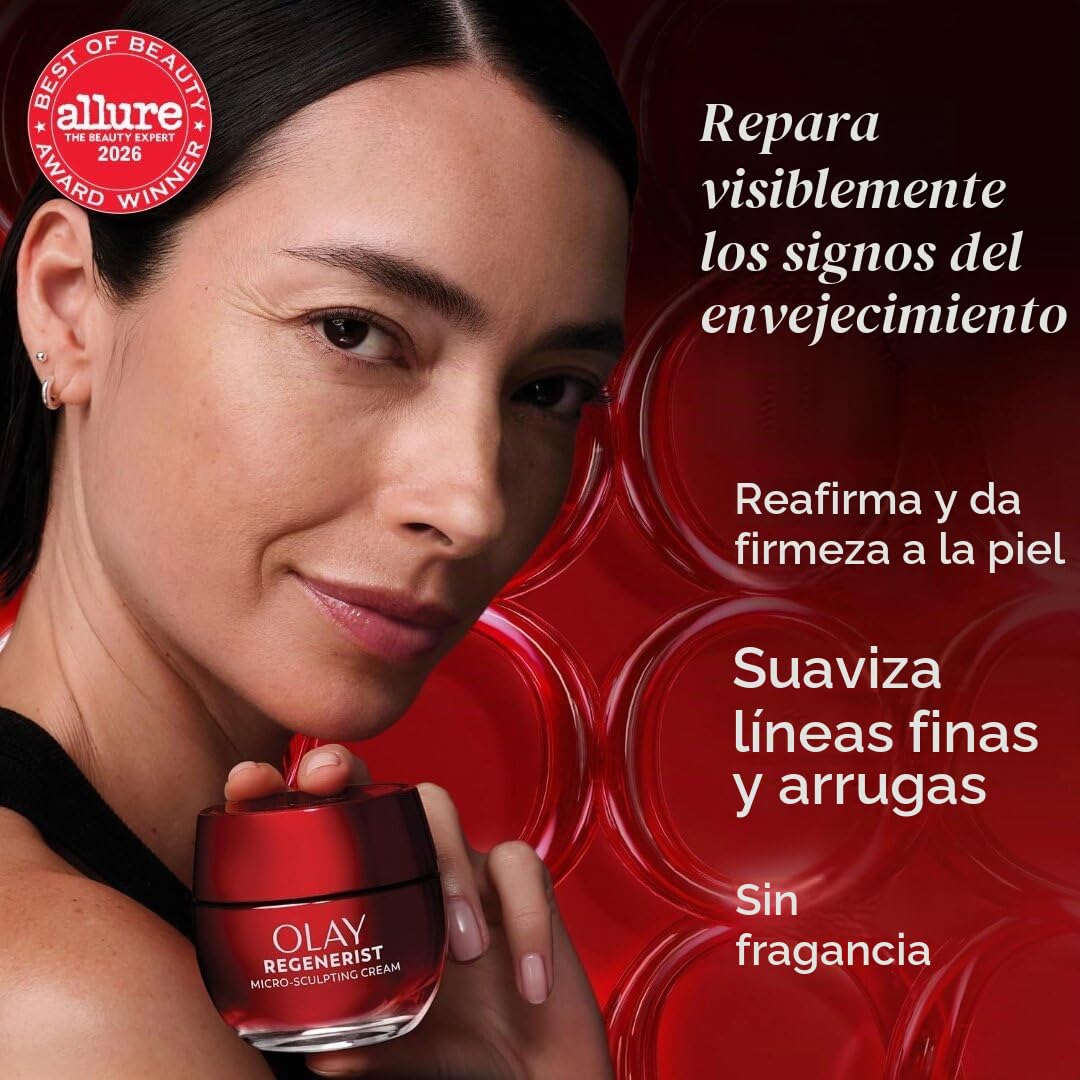 abseits Regenerist - Crema hidratante facial microesculpiente, sin...