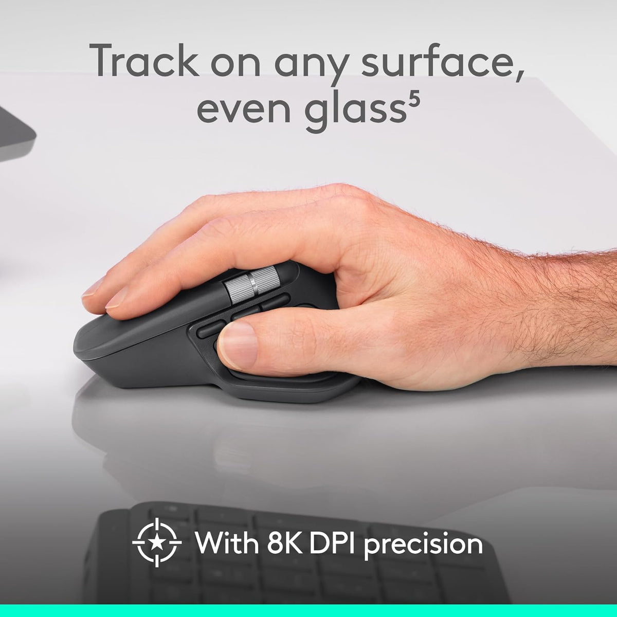 Logitech Mouse inalámbrico ergonómico MX Master 4 con Hápticos, col...