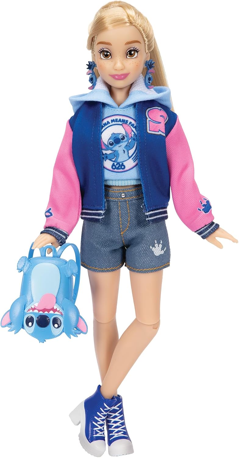 Disney ILY 4ever Muñecas de Moda de Stitch con Chaqueta Varsity de...