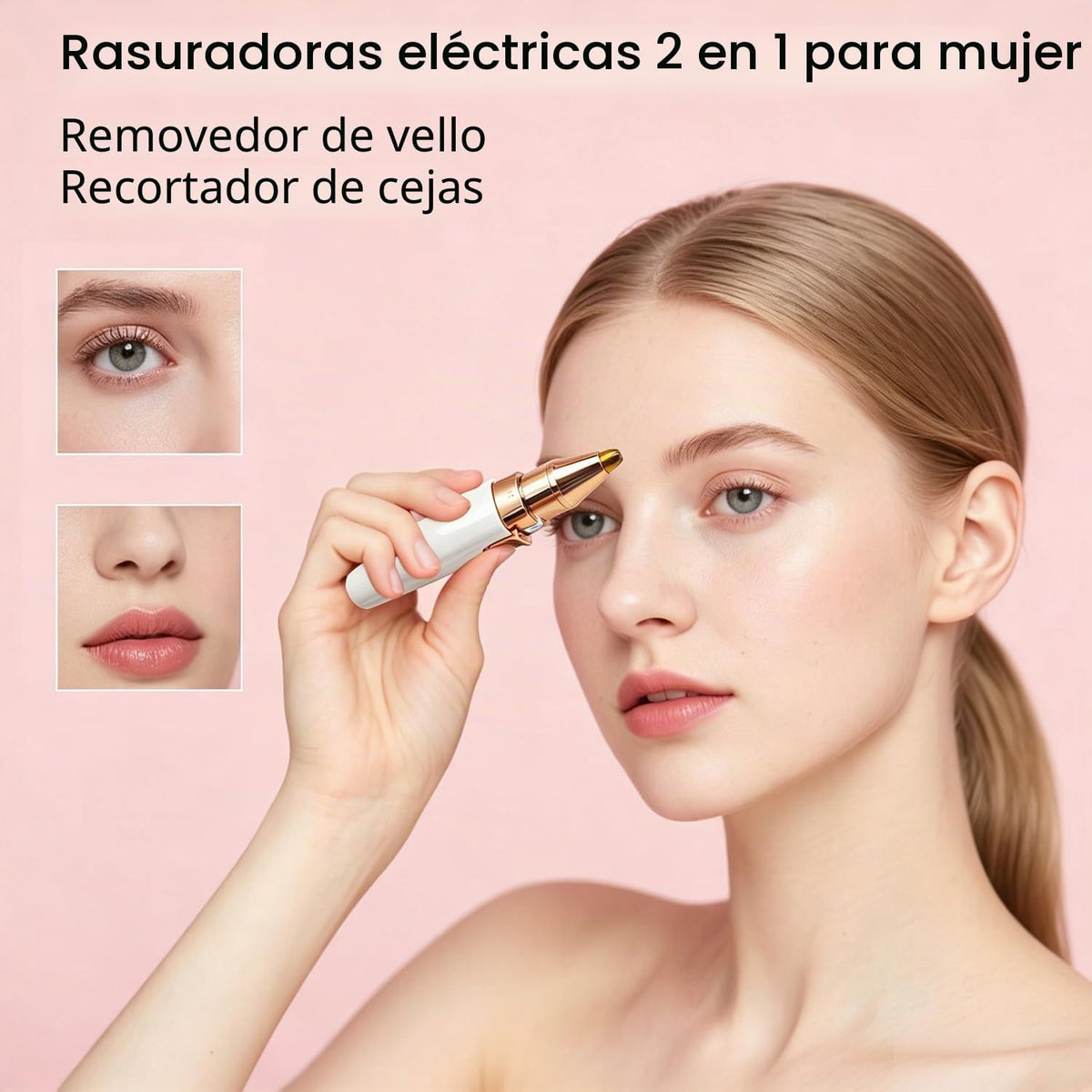 Depilación facial para mujeres, dispositivo de depilación eléctrico...