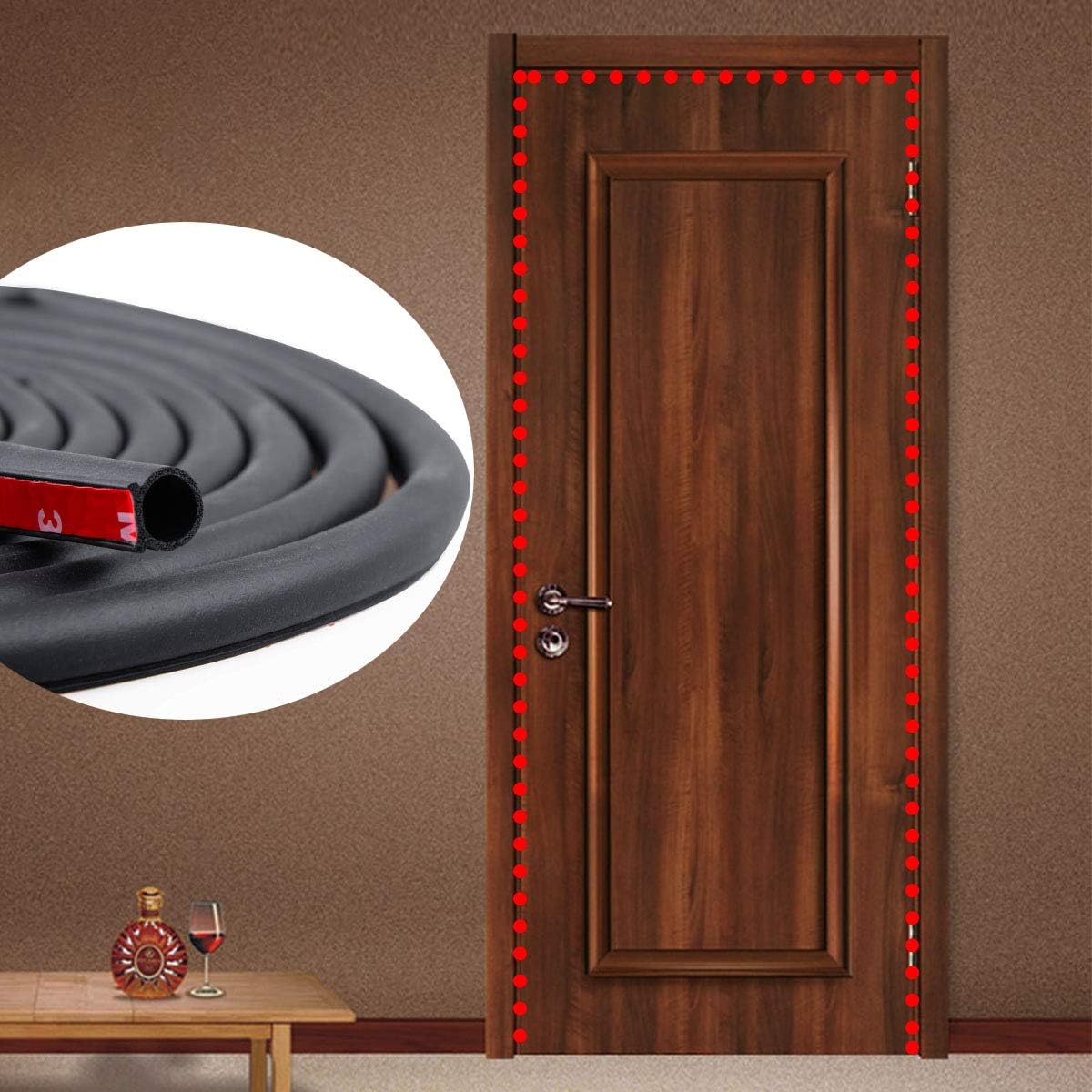 Tira de sellado de 19.7 pies de largo para puertas\/ventanas, sello...