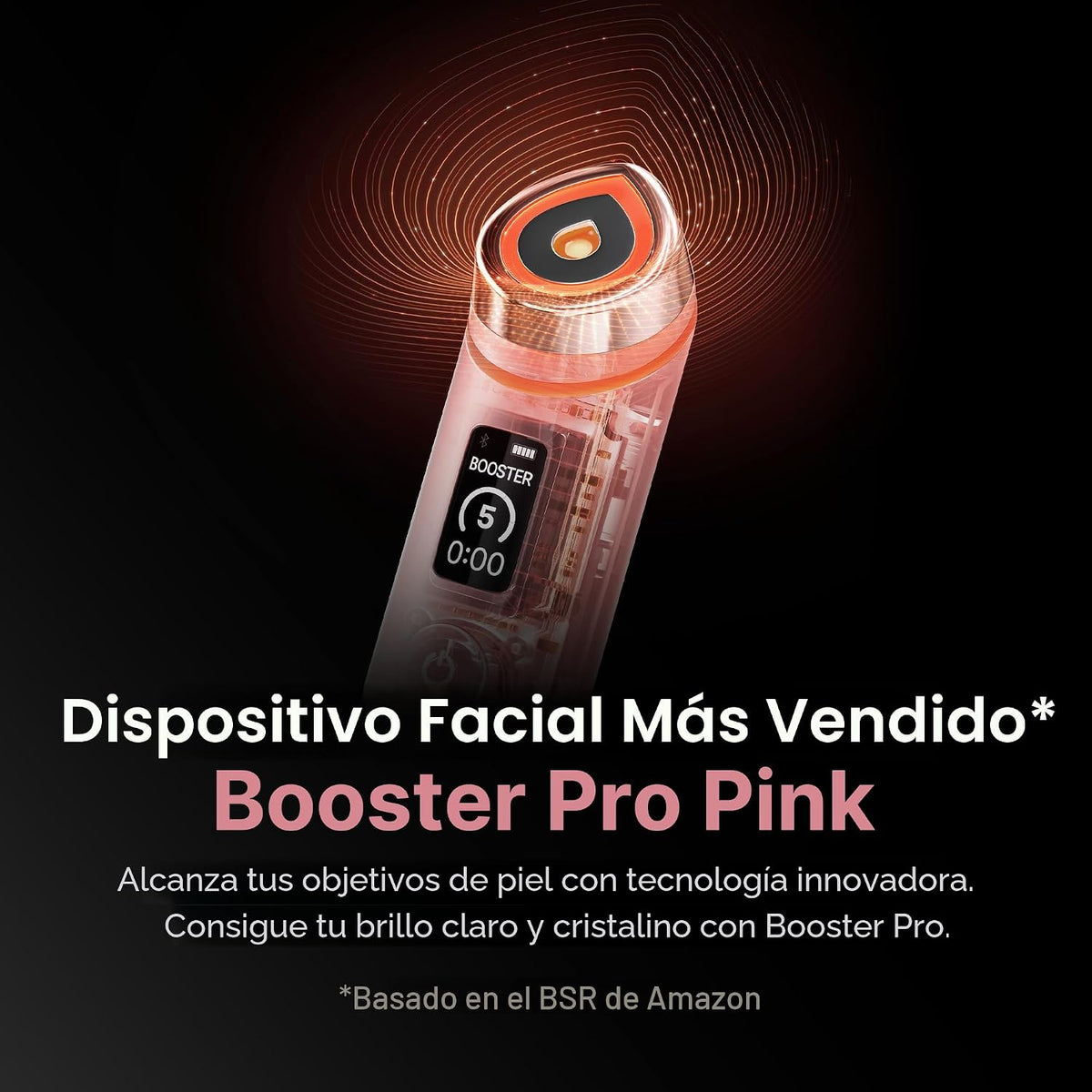 medicube Booster Pro - Masajeador de belleza con brillo de vidrio r...