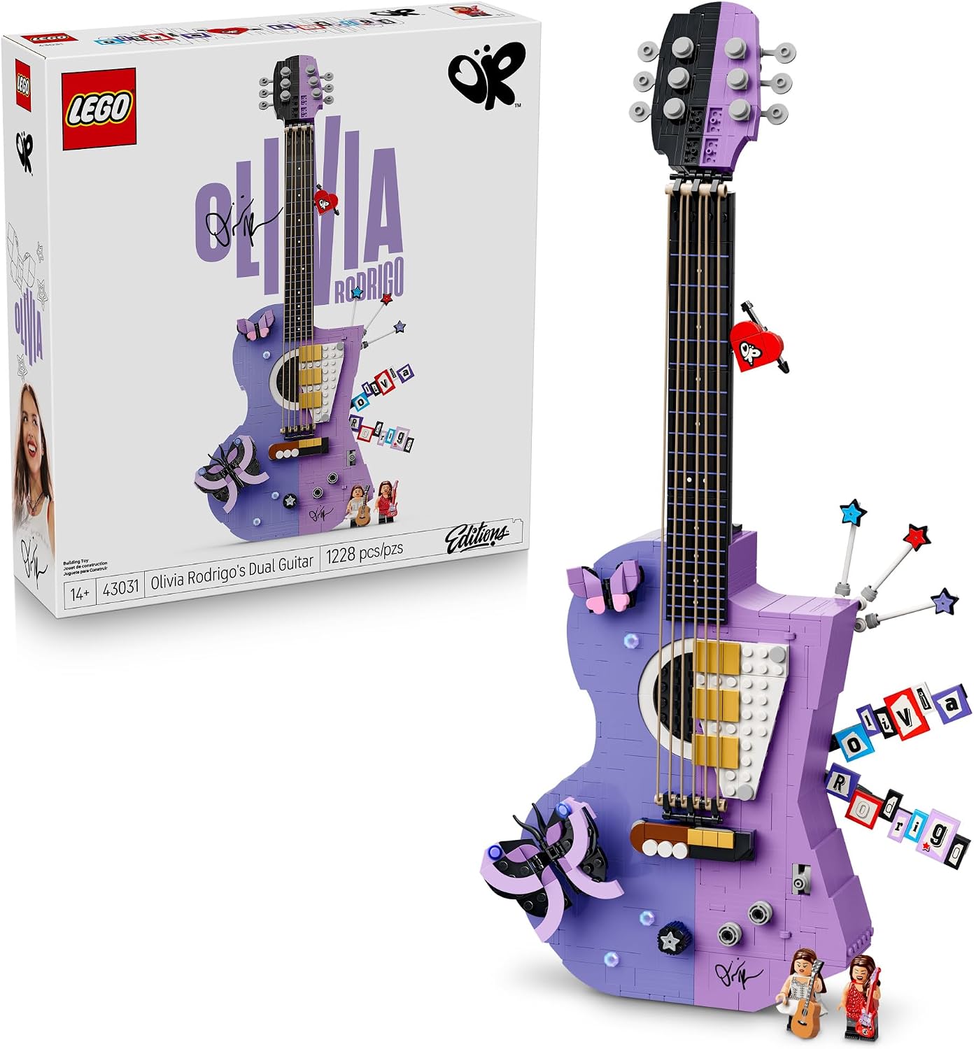 LEGO Editions Olivia Rodrigo's Dual Guitar - Juguete de constru...