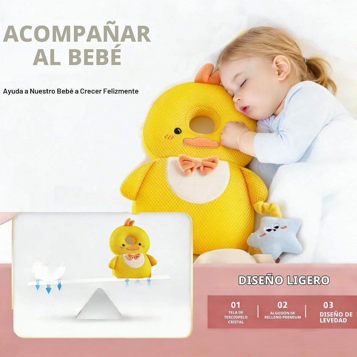 Mochila protectora para la cabeza del bebé, mochila de protección p...