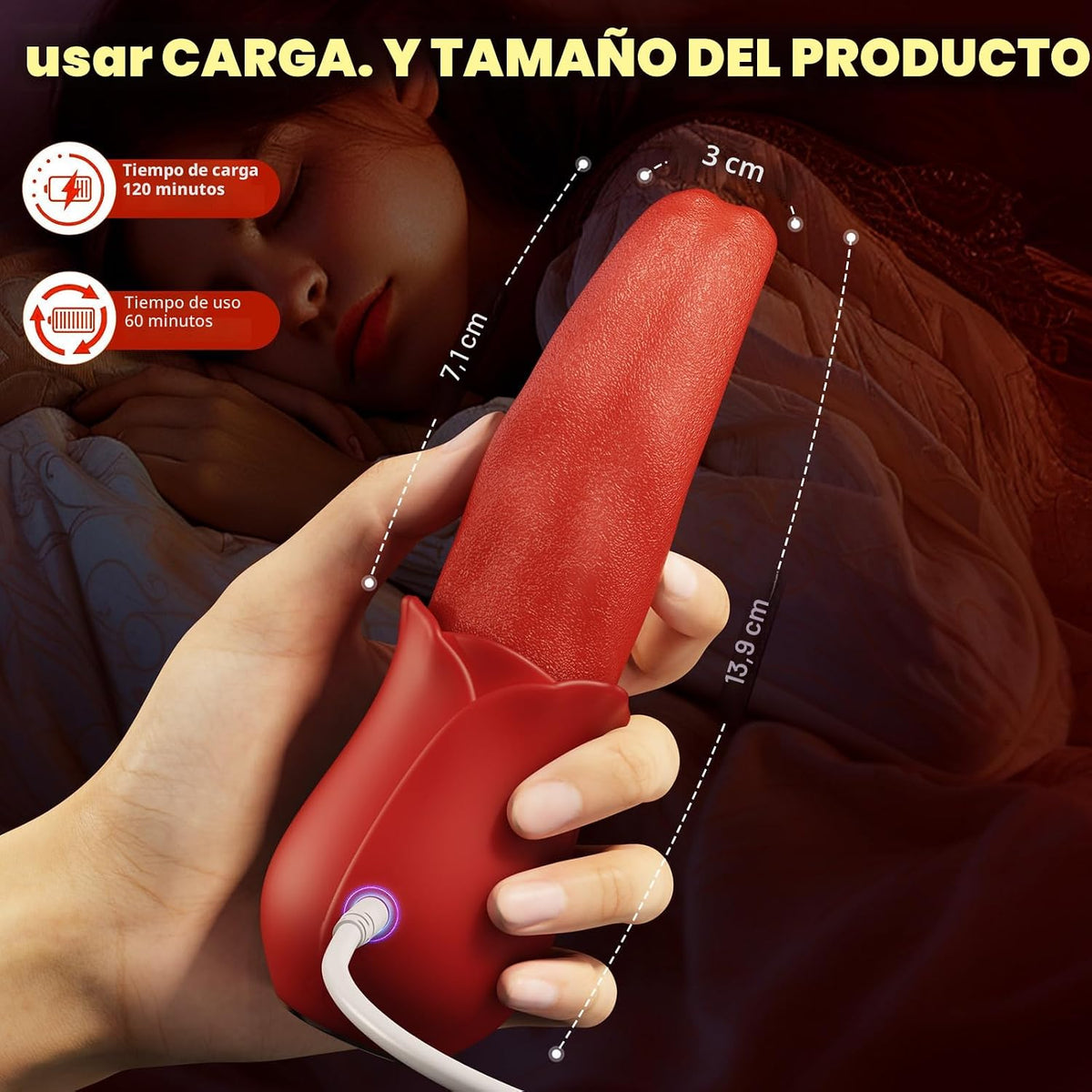 Vibrador de juguetes sexuales para adultos para mujeres, vibrador d...