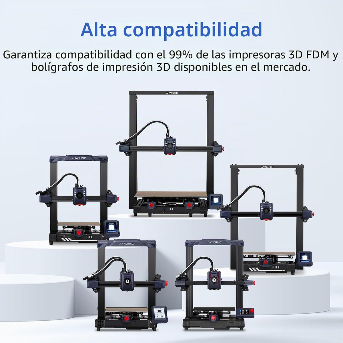 ANYCUBIC PLA+ - Filamento para impresora 3D de 0.07 in, 2.2 lbs | P...