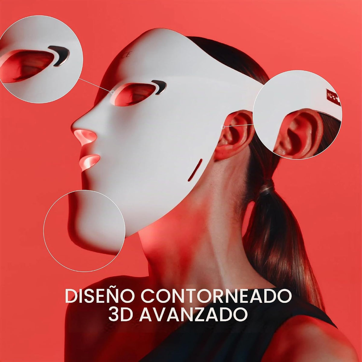 NOOANCE Elite X600 Máscara de terapia de luz roja para cara | 600 L...