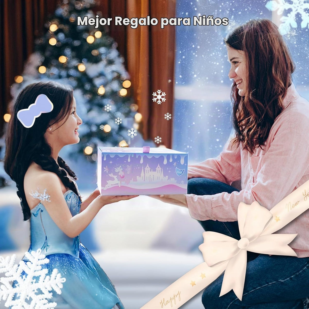 Tomons Kit de maquillaje para niños para niñas, juego de belleza de...