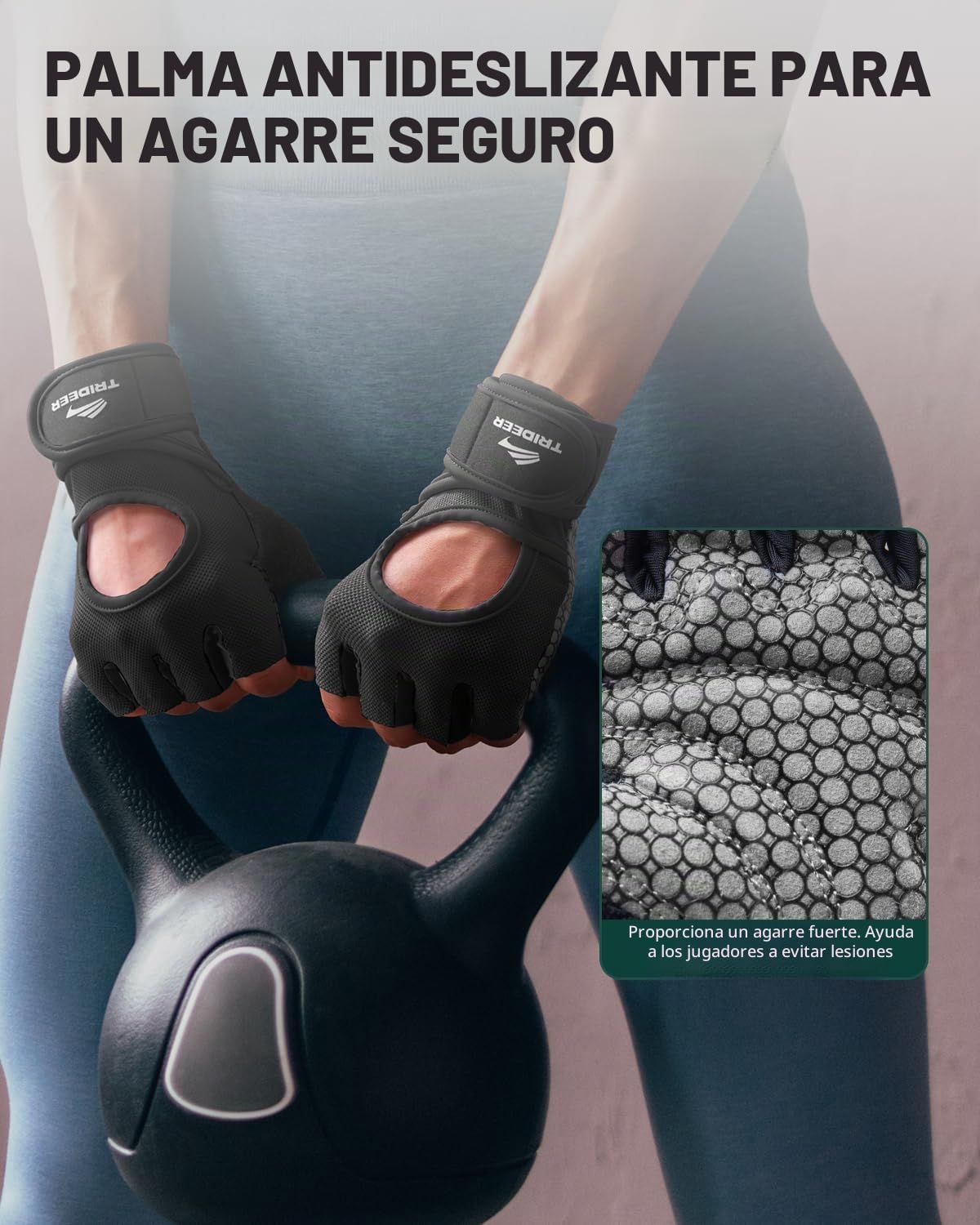 Trideer Guantes de levantamiento de pesas para mujeres y hombres |...