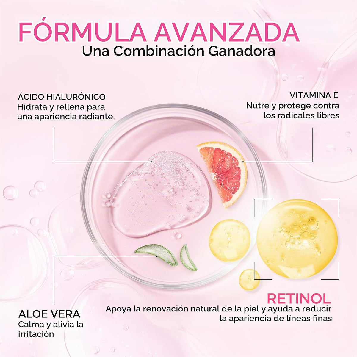 Ember Cloud - Suero de retinol para rostro con ácido hialurónico y...